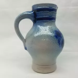GRES ESMALTADO CON SAL AZUL REINH MERKELBACH HOHR-GRENZHAUSEN CERÁMICA ALEMANA OCCIDENTAL - Imagen 1 de 11