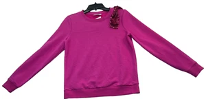 Charter Club Sweater Womens size Small Pink Sequin Bow Long Sleeve New Pullover - Picture 1 of 8