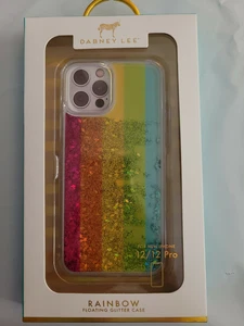 Dabney Lee iPhone 12/12Pro Rainbow 🌈 Floating Glitter Case - Picture 1 of 3