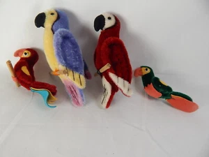 World of Miniature Bears Por Theresa Yang 3.5" Peluche Animal 4 Pájaros CONJUNTO #774A - Imagen 1 de 5