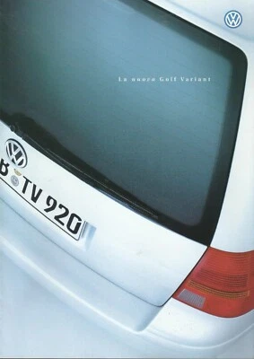 MB151. “VOLKSWAGEN GOLF VARIANT”– 6 page BROCHURE DEPLIANT PROSPEKT Publ. 2000 - Изображение 1 из 2