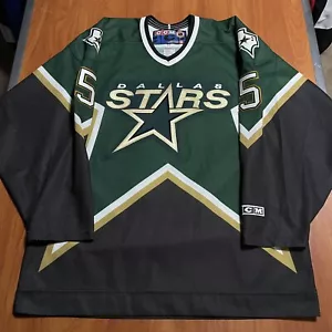 CCM Darryl Sydor Dallas Stars NHL Hockey Jersey Vintage Green Alternate Third L - Picture 1 of 5