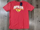Fanatics Spain T-Shirt Mens Large Short Sleeve Soccer Graphic Tee Crew Neck Red