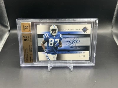 2005 Ultimate Collection Reggie Wayne Ultimate Signatures Auto /99 BGS 9.5 Colts - Image 1 of 2