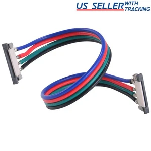 (50-Pack) 10mm Solderless 4-Wire Slim Connector Clip for RGB 5050 LED Strip 10X - Picture 1 of 2