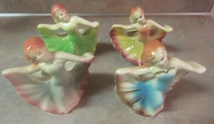 VINTAGE POTTERY DANCING LADY PLANTER LOT OF 4 SHAWNEE - Picture 1 of 6