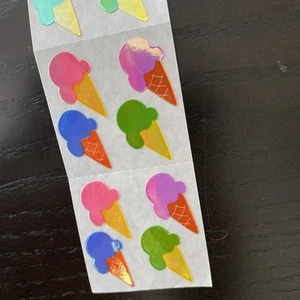 **VINTAGE** Pearly ICE CREAM SUMMER Sandylion 14 Stickers - Picture 1 of 6