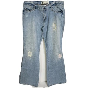 Gap Jeans donna taglia 10 stivaletto taglio patchwork tasche elasticizzato lavaggio leggero - Foto 1 di 9