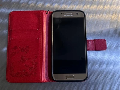 Samsung Galaxy S7 - SM G930V -32g -Gold - Image 1 of 4