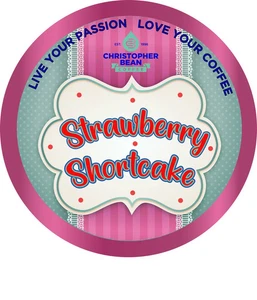 Christopher Bean Strawberry Shortcake Decaf Coffee Pods Sweet Creamy Single Cup - Picture 1 of 4