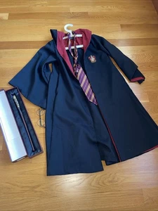 Harry Potter  Universal Studios ￼Halloween Kids Costume Tie Wand Glasses 8-11 yo - Picture 1 of 18