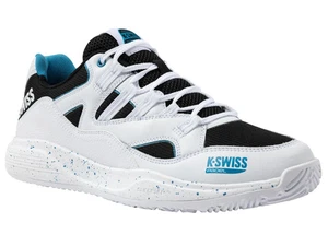 K-Swiss TURA TEAM PADEL uomo bianco sneaker scarpe sportive vera pelle 04435-967-M - Foto 1 di 8