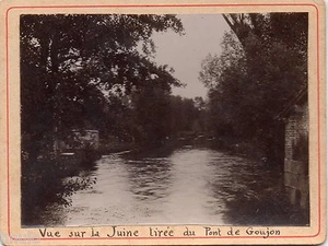 A371 Vue de la Juine Pont de Goujon Essonne Photographie ancienne originale - Picture 1 of 1
