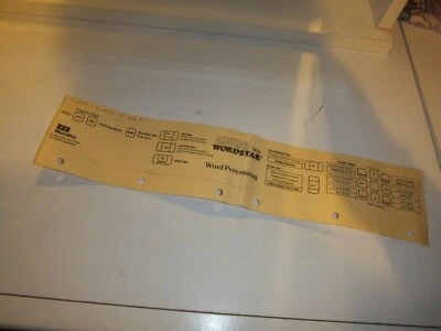 Amstrad Wordstar Keyboard Template - retro computing - Image 1 of 4