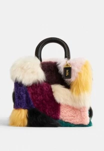COACH 1942 MULTI COLORED SHEARLING ROGUE 20 NEW IN WRAP! - Picture 1 of 10