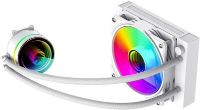 GameMax Iceburg 120mm White Liquid CPU Cooler ARGB AM5, AM4, LGA 1700 1200 - Image 1 of 4