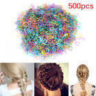 500PCS Rubber Braiding Plait Small Hair Band Hairope Elastic Tie Pony tail*B  Sg