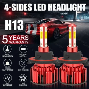 H13 LED Headlight Bulbs For Ford F150 2004-2014 F-250 F-350 Super Duty 2005-2022 - Picture 1 of 11