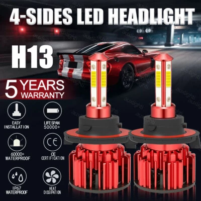 H13 LED Headlight Bulbs For Ford F150 2004-2014 F-250 F-350 Super Duty 2005-2022 - Изображение 1 из 4