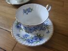 Vintage Paragon Blue & Green Fowers Cup & Saucer Set 
