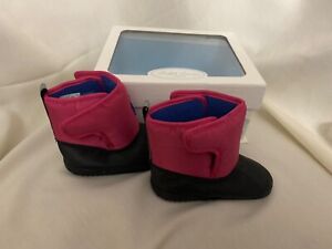 Ralph Lauren Active Pink Nylon Albirta EZ baby boots size 3 NEW IN BOX 