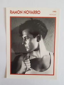 RAMON NOVARRO - CARTE FICHE CINEMA PORTRAIT DE STAR - Photo 1/2