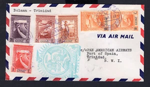 PORTUGUESE GUINEA 1941 FIRST FLIGHT COVER FROM BOLAMA TO TRINIDAD PAN AM CLIPPER - Picture 1 of 2