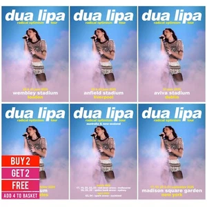 Dua Lipa Radical Optimism Tour Posters UK Tour For Dua Lipa Fans Decor A5-A3 - Picture 1 of 12