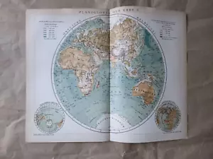 1894 Estern Hemisphere Original antique print - Picture 1 of 1