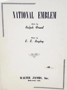 National Emblem Noten Ralf Freed E. E. Bagley 1944 - Bild 1 von 4