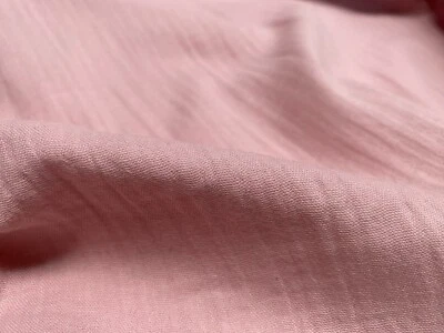 Double Gauze Cotton Muslin Fabric Soft Baby Cloth - 140cm Wide - Dusty Pink - Image 1 of 4