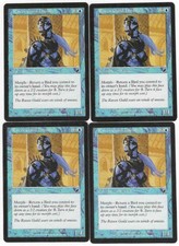 Magic the Gathering MTG Scourge Raven Guild Initiate Cards Chris Moeller X4