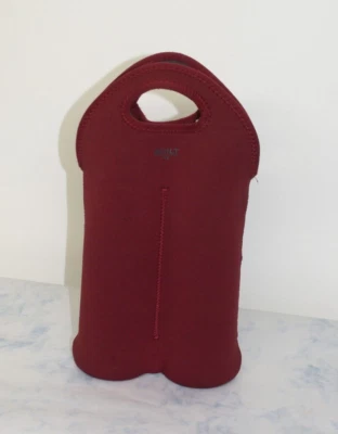 Bolso de Mano Doble Vino Built NY BYOBAG Negro Neopreno 2 Botellas Aislado Foto 1 de 4