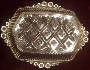 VINTAGE CUT CRYSTAL CANDY DISH / KEY OR MONEY HOLDER /DECORATION 7 "  - Picture 1 of 5