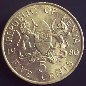 KENIA : 5 CENTS 1950 KM 17 Br.UNC - Picture 1 of 2