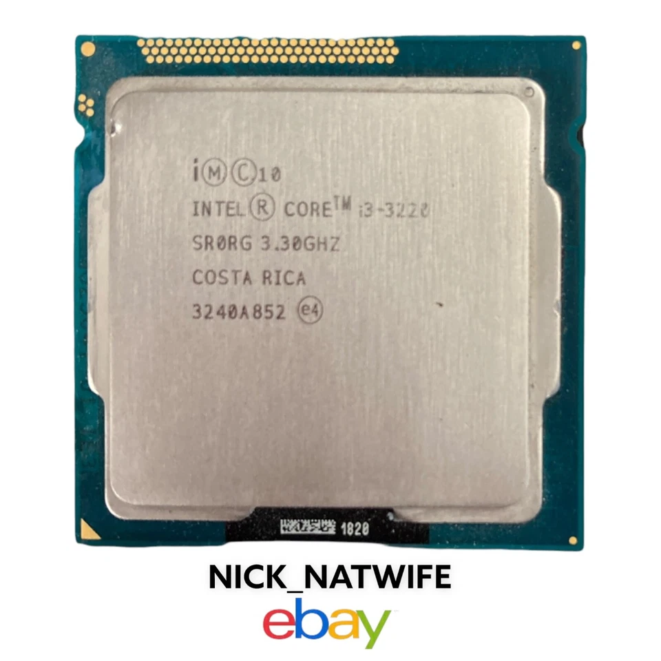 IMC 10 Intel Core i3-3220 SR0RG 3.30 Ghz Costa Rica 3240A852 CPU Processor - Image 1 of 1