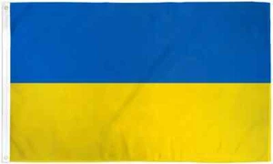Ukraine 3x5ft Poly Flagge International Ukrainer Länderflagge Ukraine - Bild 1 von 3