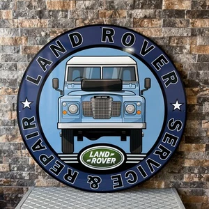 Vintage- High Quality - LAND ROVER  RARE SIGN-   29.9 " (76cm) - Picture 1 of 10