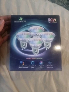Enshine GU10 Smart Bulb 4-Pack Warm to Cool White, RGB, Alexa Google Compatible - Picture 1 of 5