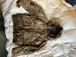 DRAKE WATERFOWL CAMO EQWADER 3-N-1 PLUS 2 WADER MAX 5 COAT MEN’S Large - Picture 1 of 8
