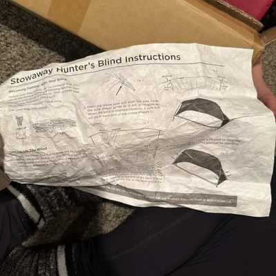 New LLBean Stowaway Hunters Blind Mossy Oak Compact Turkey Hunter - Image 1 of 4