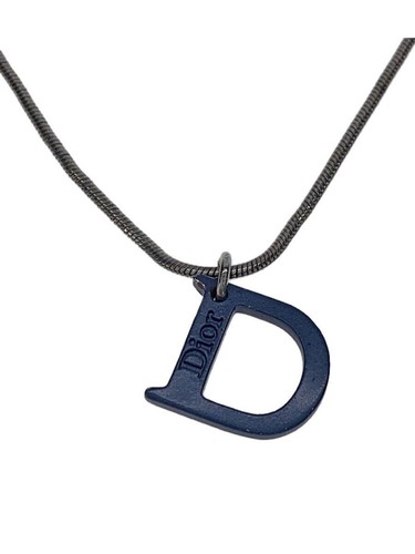 Collana Christian Dior logo D donna con top SLV usata