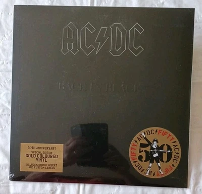 Ac/Dc Back In Black Vinile Lp Colorato Oro Nuovo Sigillato - Immagine 1 di 2