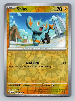 Pokemon Shinx SV02: Paldea Evolved 069/193 Near Mint NM Reverse Holo - Image 1 of 2