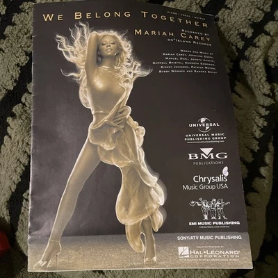 Vintage Mariah Carey WE BELONG TOGETHER Piano Vocal Guitar Tablature 2005 Tabs - Image 1 of 4