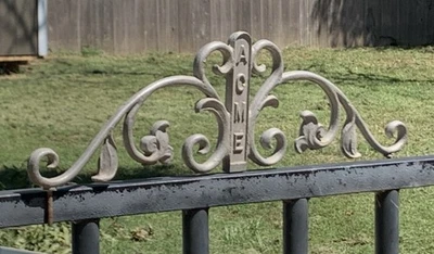 "Topper de puerta ACME fundido ornamentado vintage diseño de vid floral 24""" Foto 1 de 4