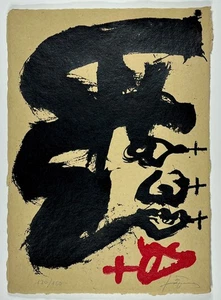 Antoni Tapies Spanish LasSegovias 1996 signed limited edition original art print - Picture 1 of 6