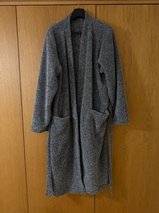 MARKS & SPENCER M&S GREY MARL THICK FLEECE MEN'S NIGHT GOWN AND ROBE - LARGE - Picture 1 of 7