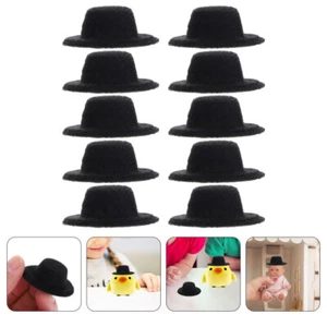 10 Pcs Mini Jazz Hat Child Hats For Party Adorable Miniature Craft Doll - Afbeelding 1 van 12