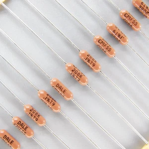 VISHAY DALE CMF55 (RN55E) series 208K/0.25W 0.1% 25ppm axial metal film resistor - Picture 1 of 2
